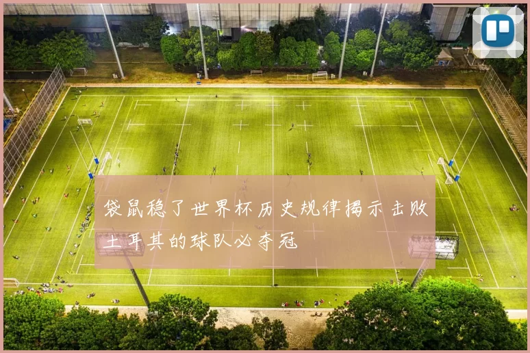 袋鼠稳了世界杯历史规律揭示击败土耳其的球队必夺冠